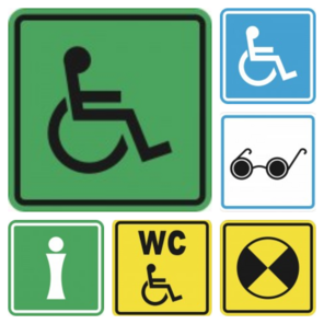 Тактильная пиктограмма в ассортименте "ГОСТ"